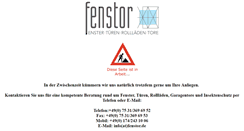 Desktop Screenshot of fenstor.de